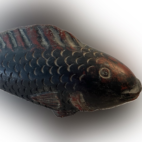 Other - Antique Japanese carved wood carp